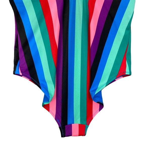 Old Navy Rainbow Striped One Piece Swimsuit - Picture 7 of 9